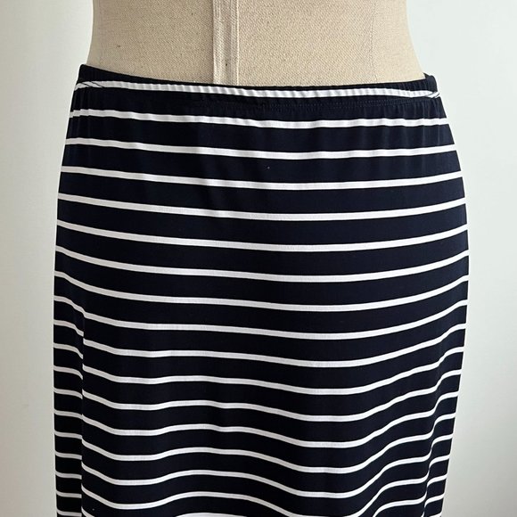 Gitane - Blue & White Stripped Maxi Skirt - Picture 3 of 4